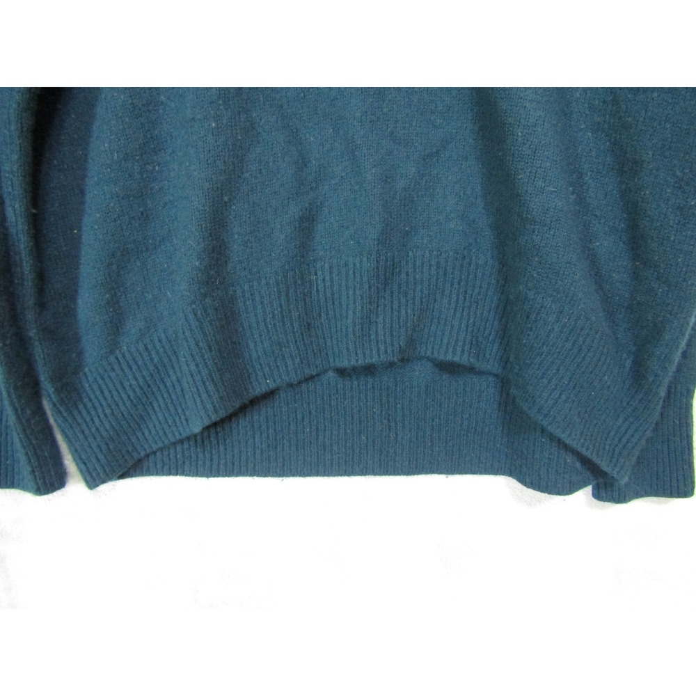 Athleta Sweater Womens S Blue Good Wool Cashmere Mock Neck High Low Hem - Picture 4 of 10